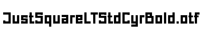 JustSquareLTStdCyrBold