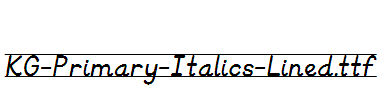 KG-Primary-Italics-Lined