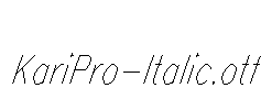 KariPro-Italic