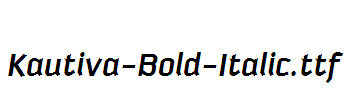 Kautiva-Bold-Italic