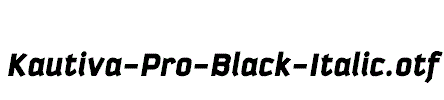 Kautiva-Pro-Black-Italic