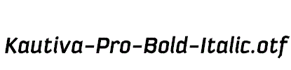 Kautiva-Pro-Bold-Italic