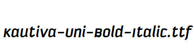 Kautiva-Uni-Bold-Italic