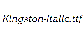 Kingston-Italic