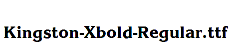 Kingston-Xbold-Regular