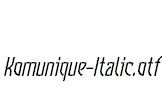 Komunique-Italic