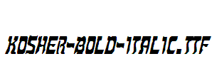 Kosher-Bold-Italic