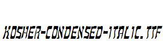 Kosher-Condensed-Italic