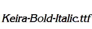 Keira-Bold-Italic