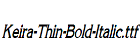 Keira-Thin-Bold-Italic