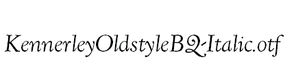 KennerleyOldstyleBQ-Italic