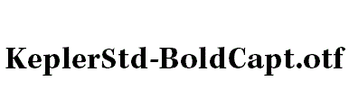KeplerStd-BoldCapt