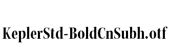 KeplerStd-BoldCnSubh