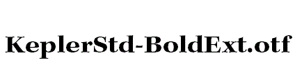 KeplerStd-BoldExt