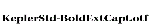 KeplerStd-BoldExtCapt