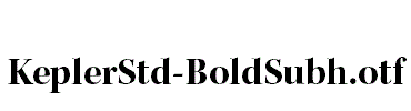 KeplerStd-BoldSubh