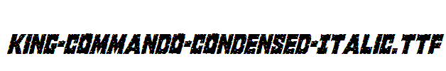 King-Commando-Condensed-Italic