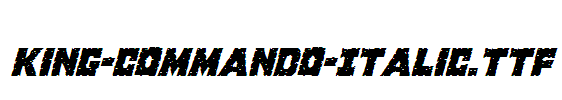 King-Commando-Italic