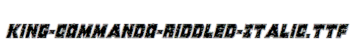 King-Commando-Riddled-Italic