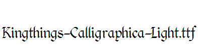 Kingthings-Calligraphica-Light