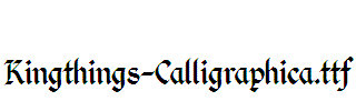 Kingthings-Calligraphica