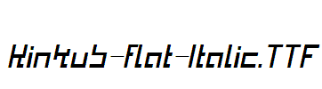 Kinkub-flat-Italic