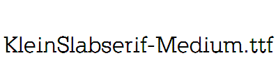 KleinSlabserif-Medium