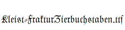 Kleist-FrakturZierbuchstaben