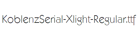 KoblenzSerial-Xlight-Regular