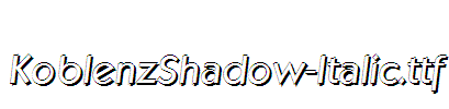 KoblenzShadow-Italic