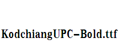 KodchiangUPC-Bold