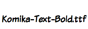 Komika-Text-Bold