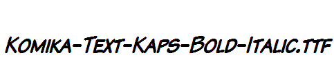 Komika-Text-Kaps-Bold-Italic
