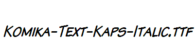 Komika-Text-Kaps-Italic