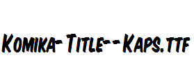 Komika-Title--Kaps