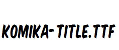 Komika-Title