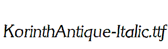 KorinthAntique-Italic