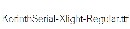 KorinthSerial-Xlight-Regular