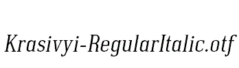 Krasivyi-RegularItalic