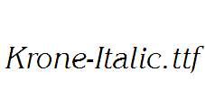 Krone-Italic