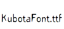 KubotaFont