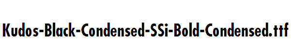 Kudos-Black-Condensed-SSi-Bold-Condensed