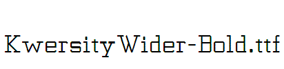 KwersityWider-Bold