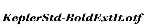 KeplerStd-BoldExtIt