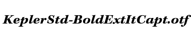 KeplerStd-BoldExtItCapt