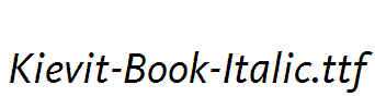 Kievit-Book-Italic