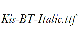 Kis-BT-Italic