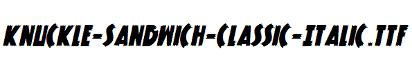 Knuckle-Sandwich-Classic-Italic