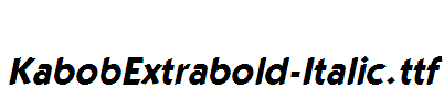 KabobExtrabold-Italic