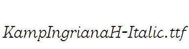 KampIngrianaH-Italic